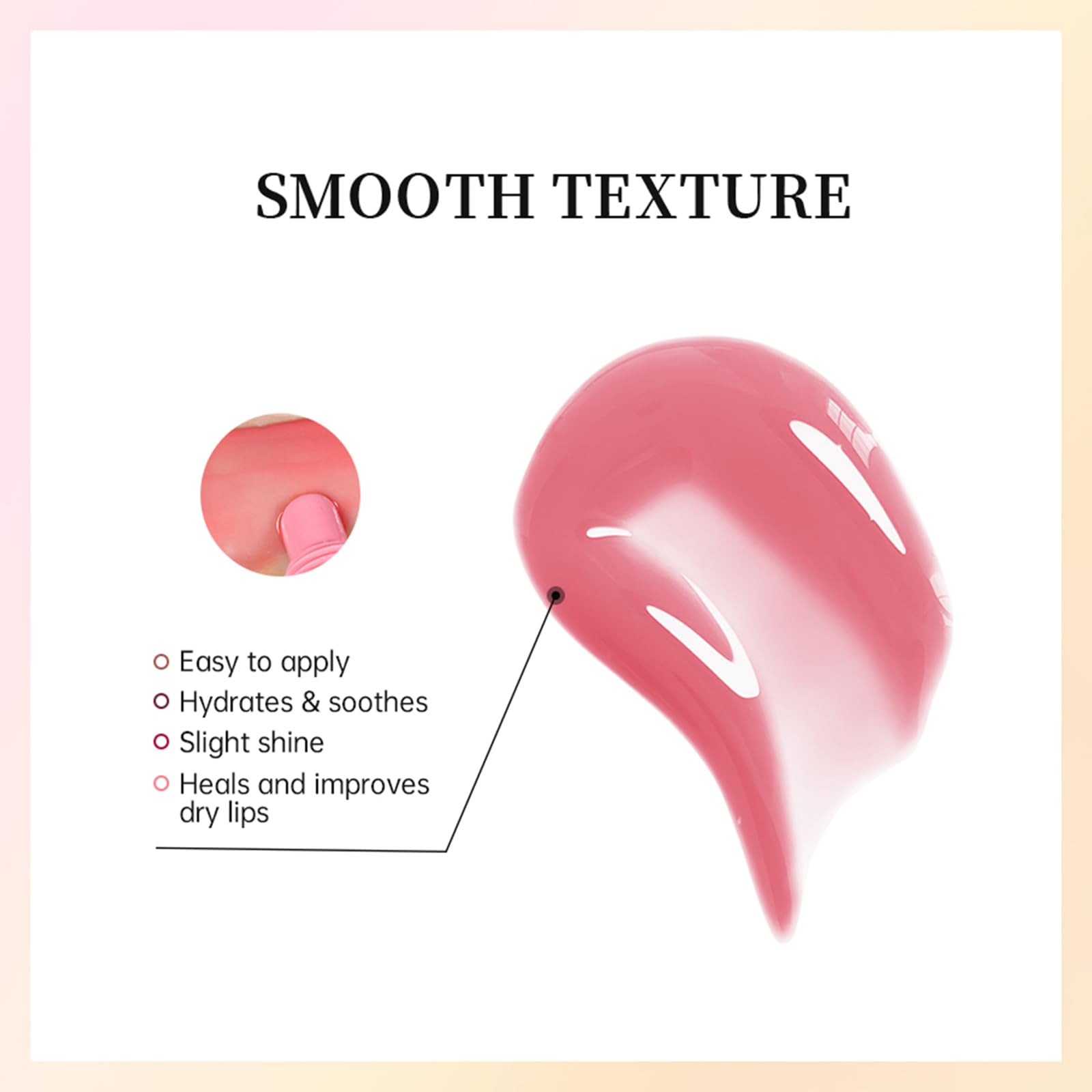 DENESTUP Lip Jam on lips with light-reflecting shimmer