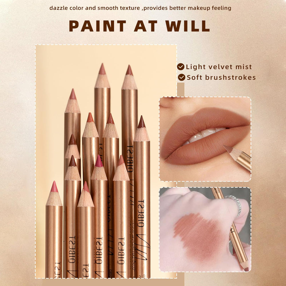DENESTUP plump-nude lip liner shapes lips for fuller look.