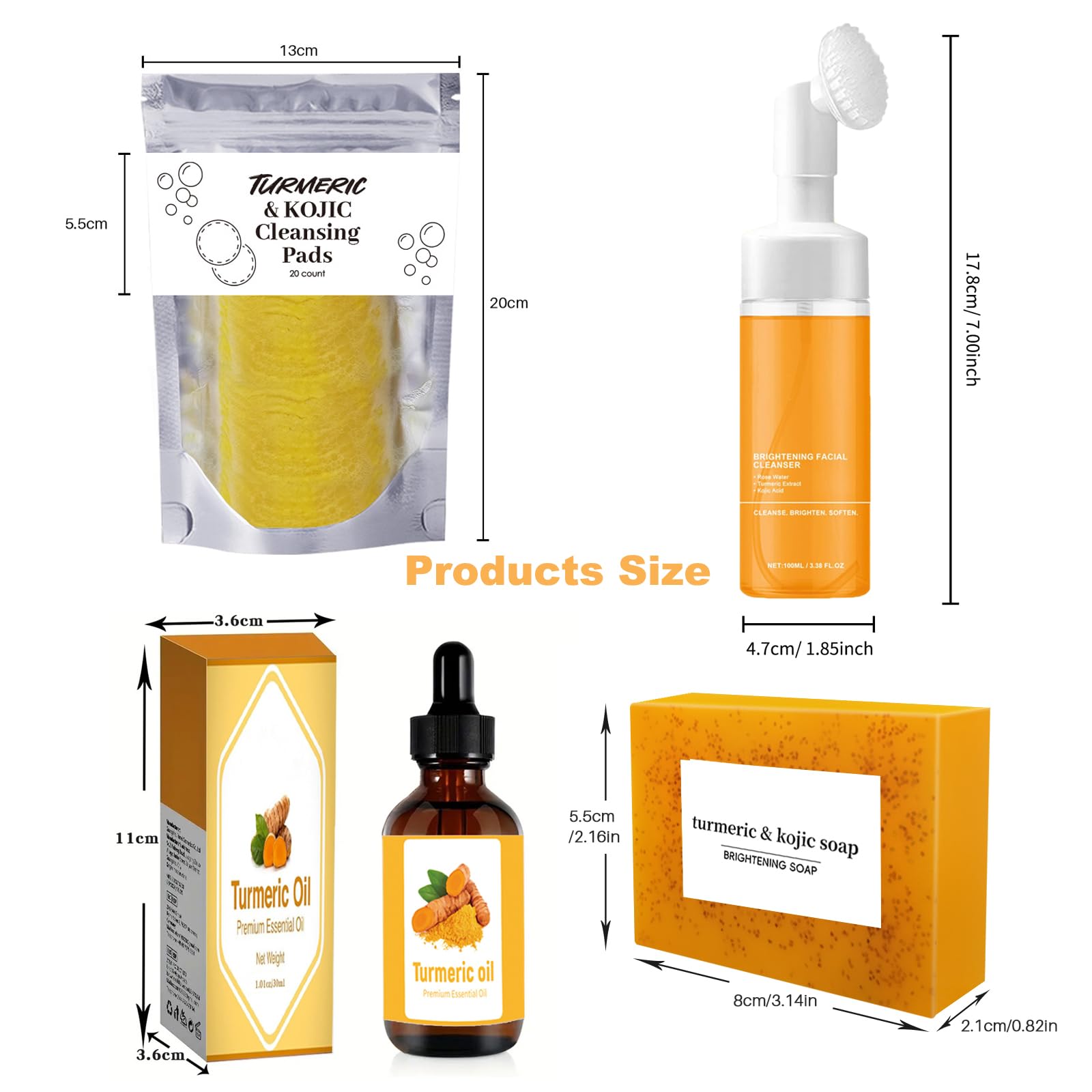 DENESTUP Turmeric Face Wash with Brush enables convenient cleansing tool.
