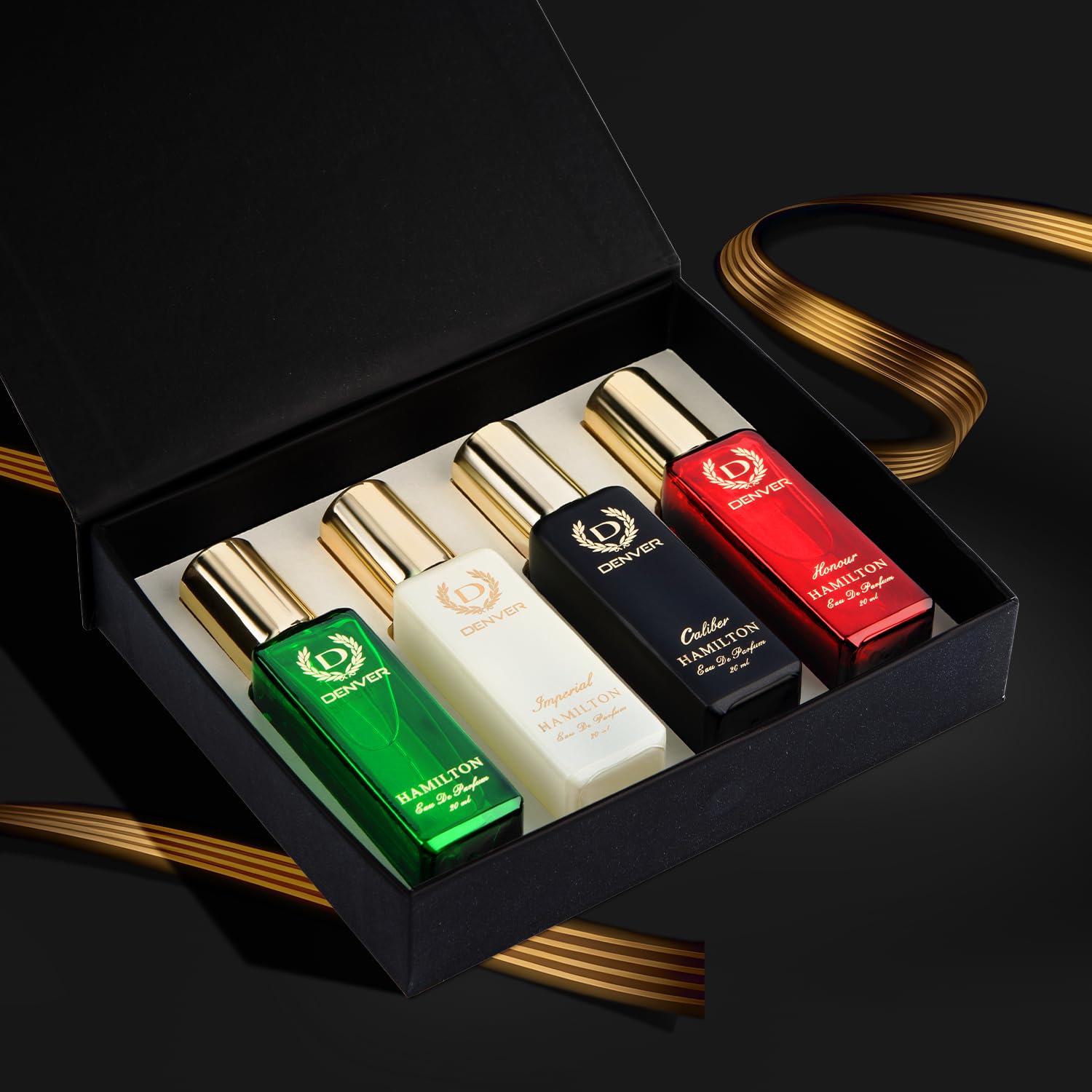 Denver Edp Four-Pack Box compact travel-friendly set for on-the-go fragrance