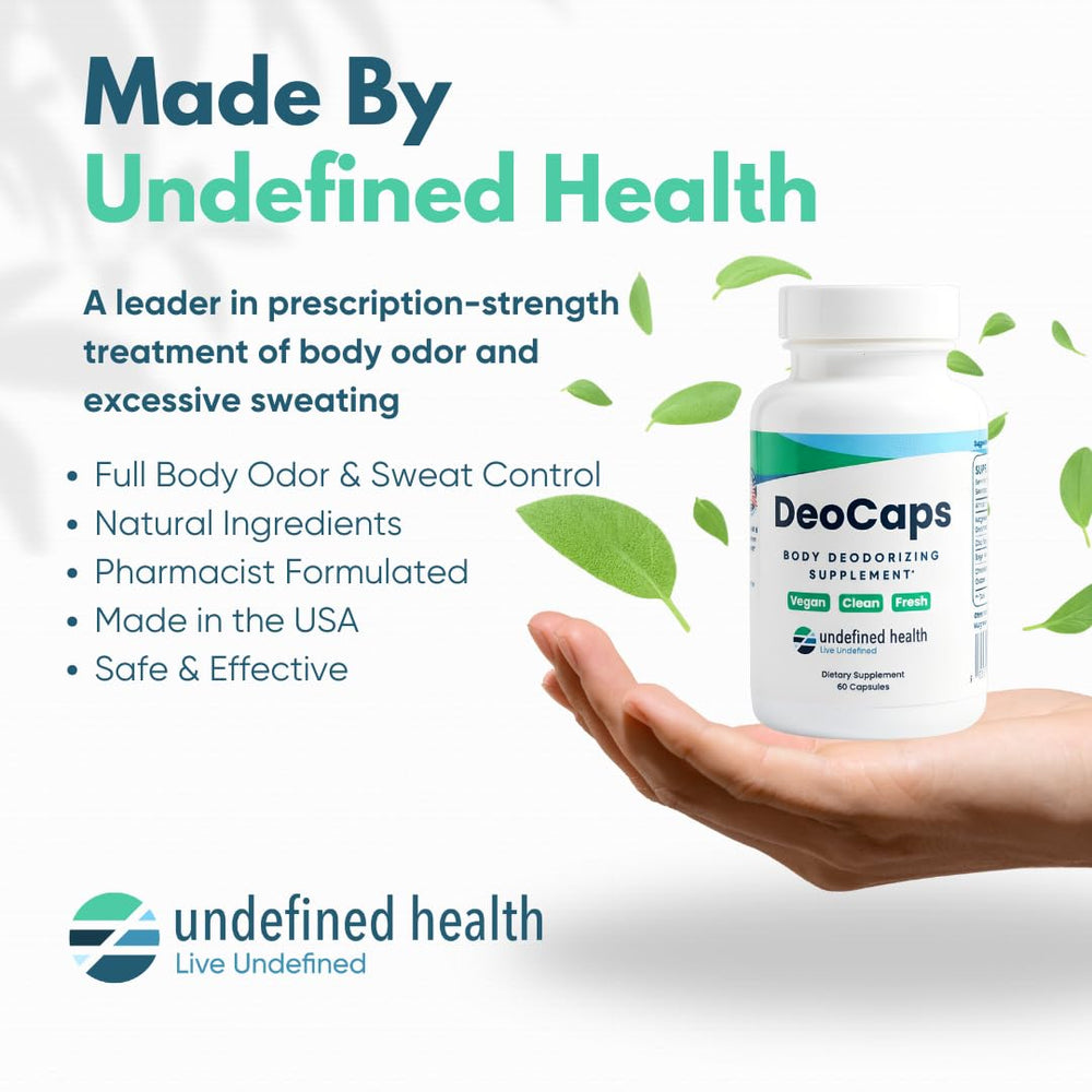 DeoCaps skin-support close-up communicates skin-health benefits with a gentle formula