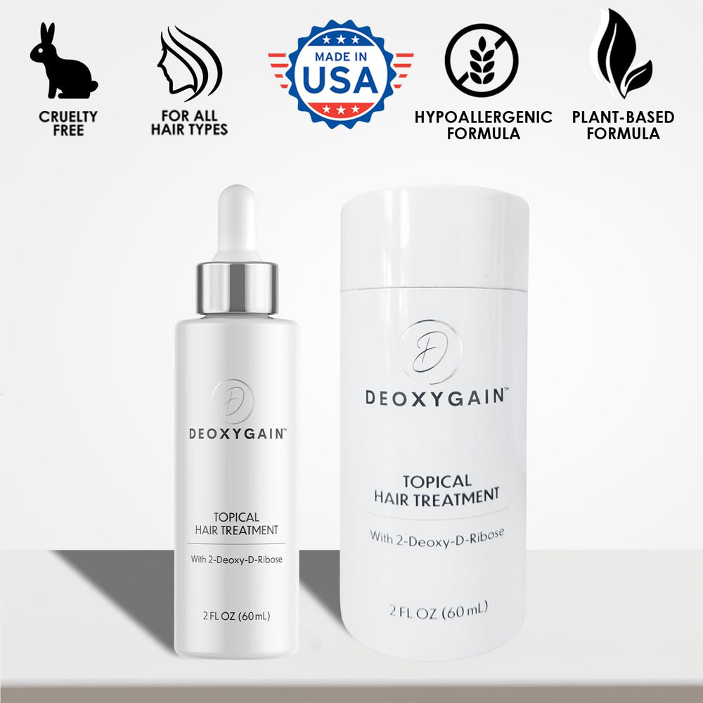 Deoxygain Hair Serum application on hairline demonstrates easy daily use