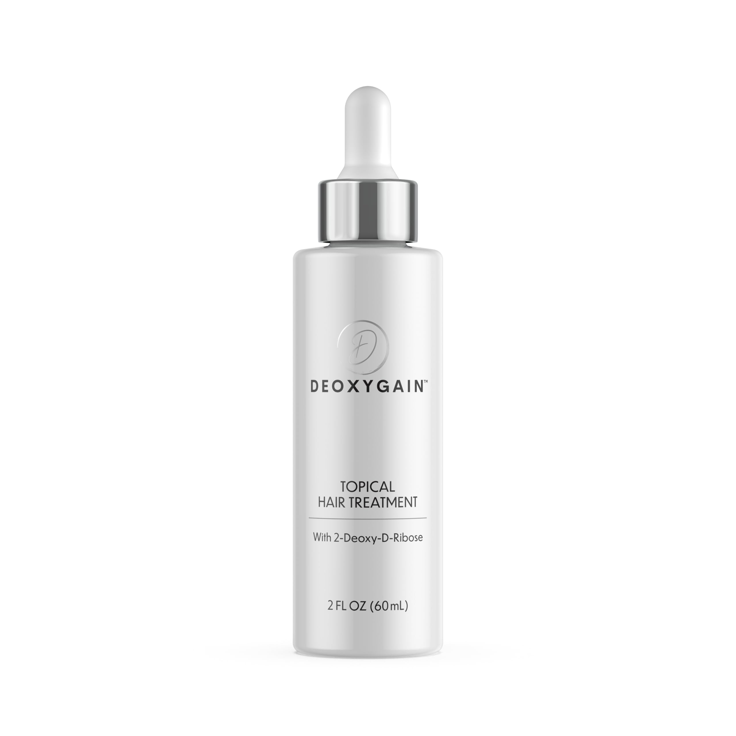 Deoxygain Hair Serum bottle front highlighting premium packaging for fuller-looking hair