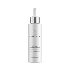 Deoxygain Hair Serum bottle front highlighting premium packaging for fuller-looking hair