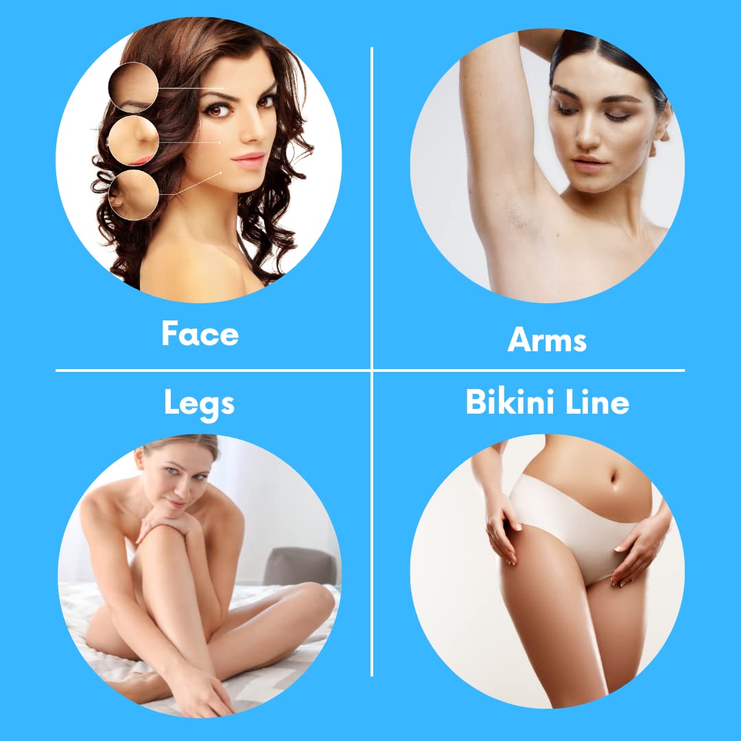 Depil Bella Post Waxing Oil bottle shows versatile use on legs, arms, and bikini.