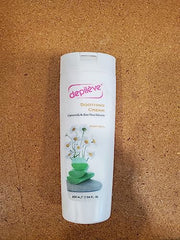 Depileve Soothing Cream texture closeup demonstrates light coverage after waxing.