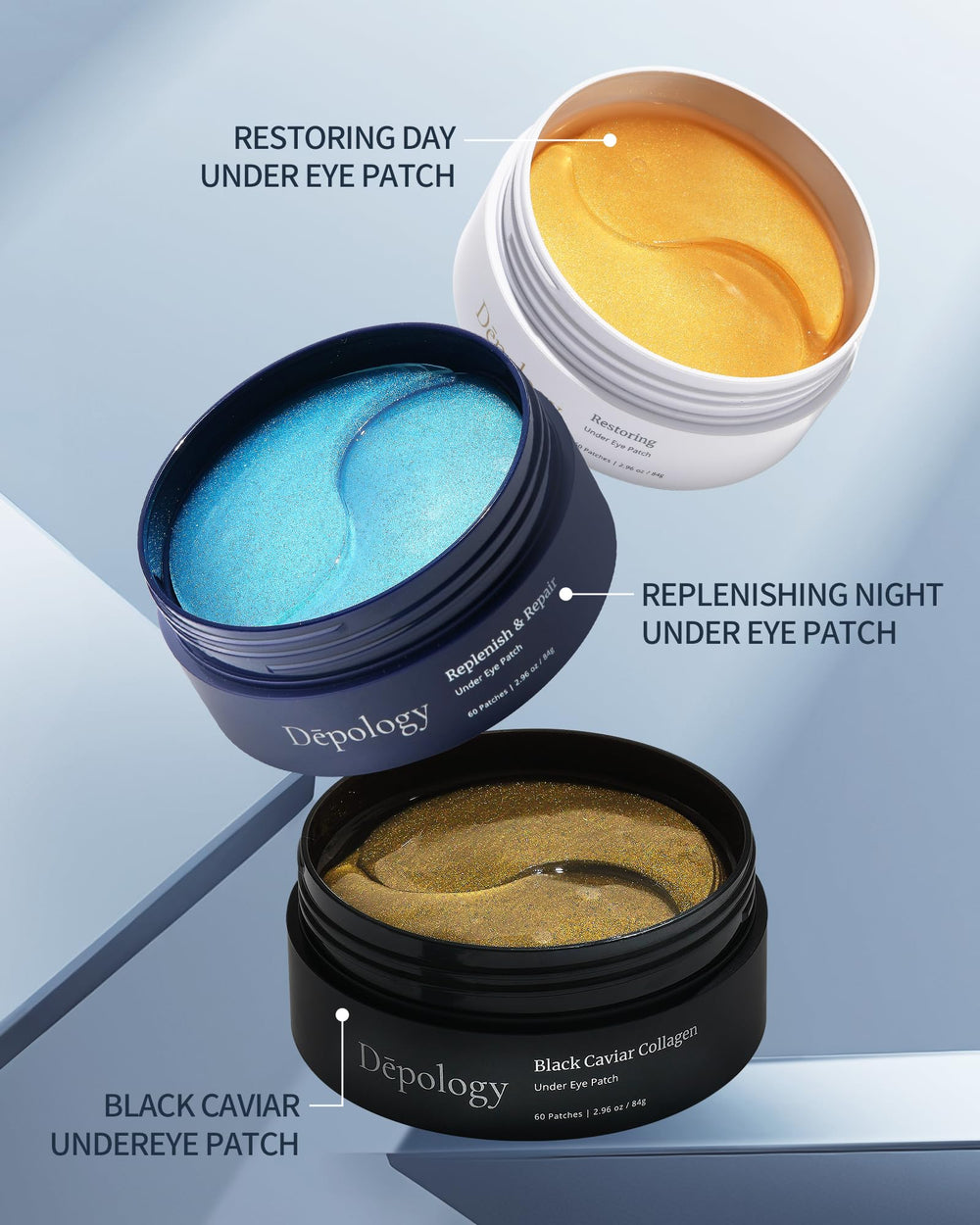 depology 60-patch jar supports ongoing at-home eye care