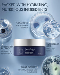 depology eye patches with botanical extracts and seaweed for soothing care