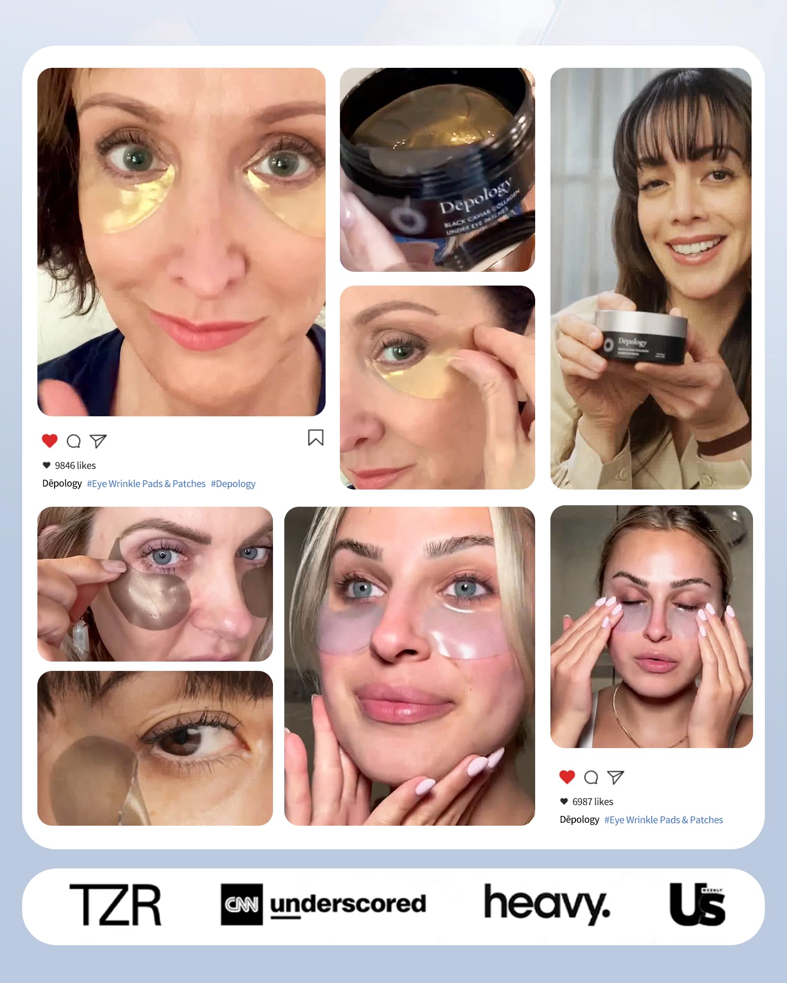depology eye patches moisturize the delicate under-eye area