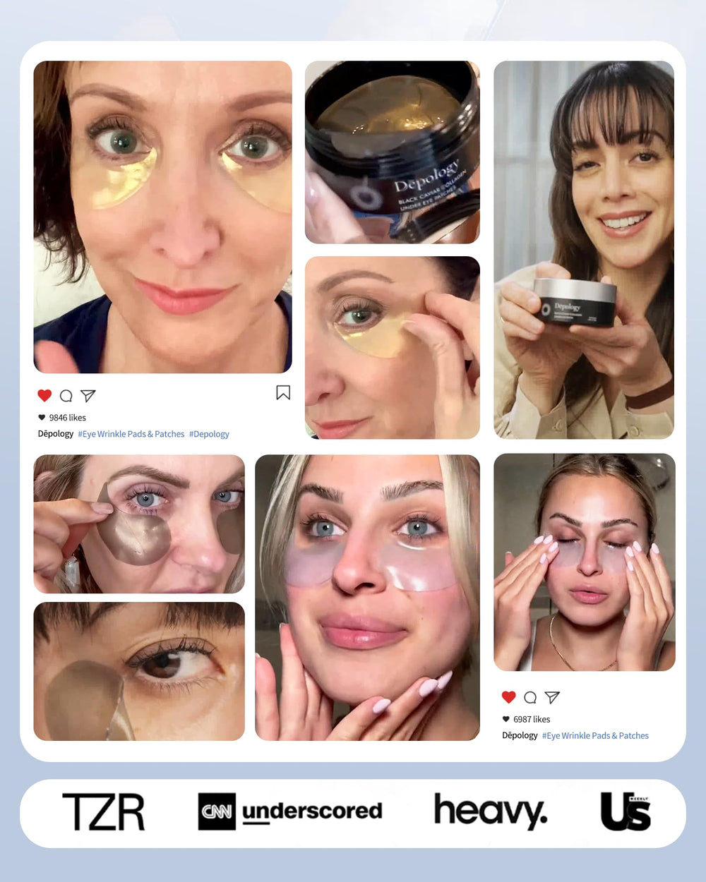 depology eye patches moisturize the delicate under-eye area