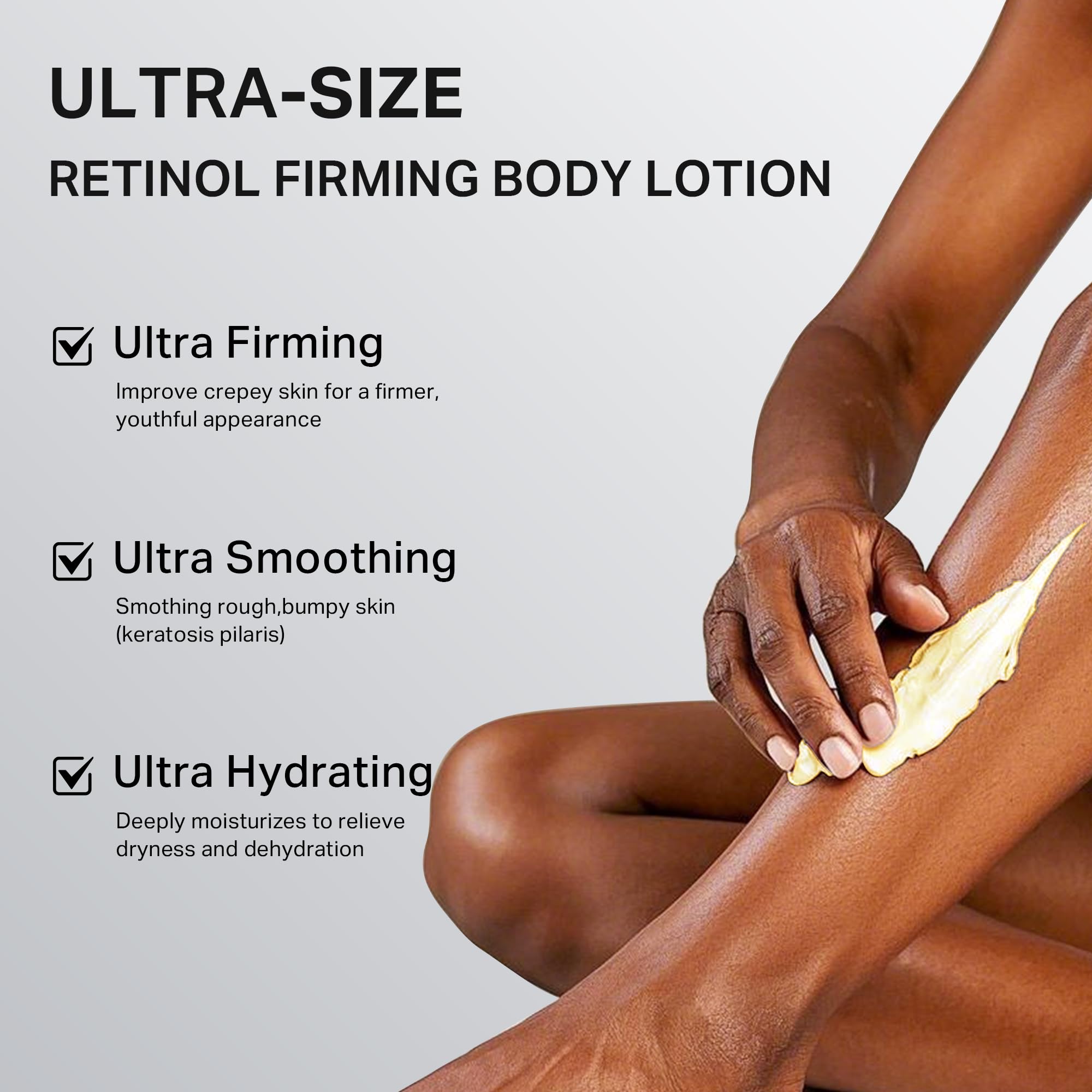 Depology lotion texture close-up showing silky, lightweight cream