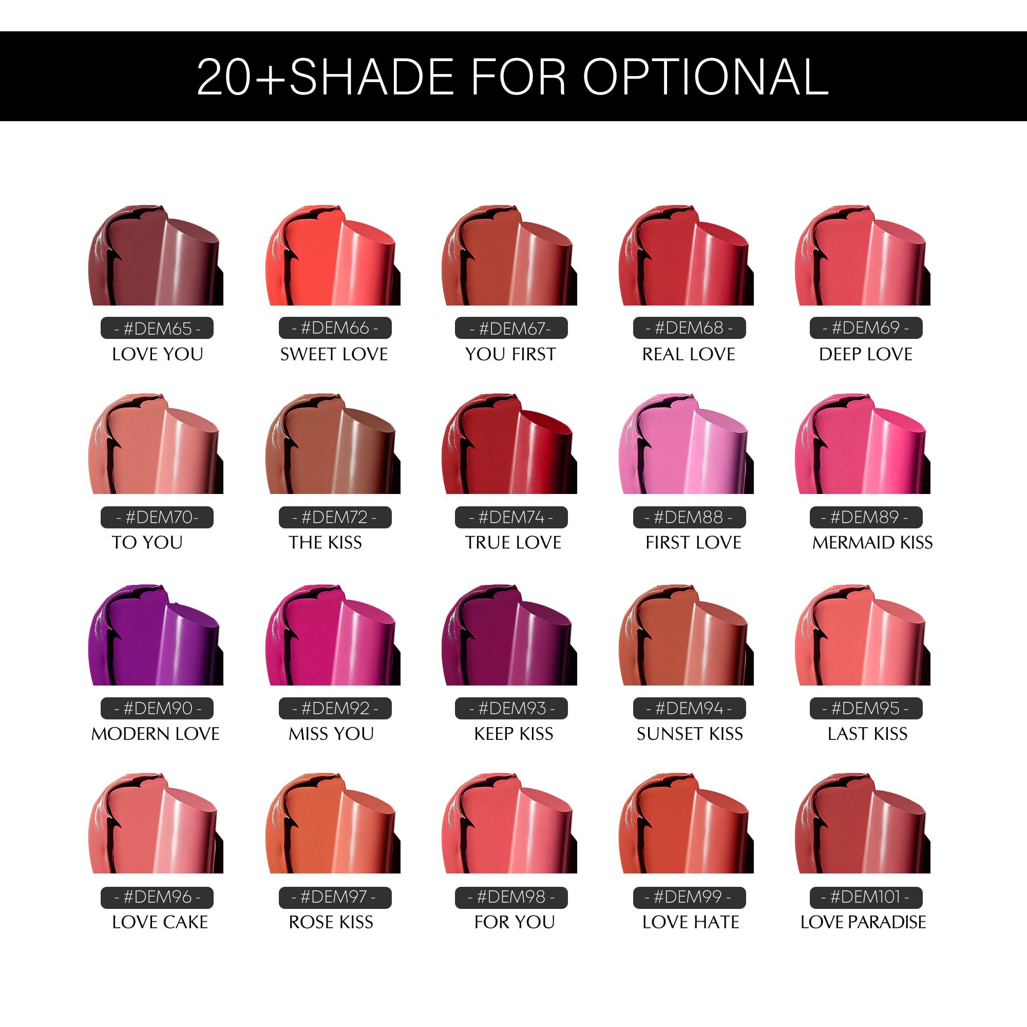 Depuplum Lipstick worn from day to night for versatile looks.