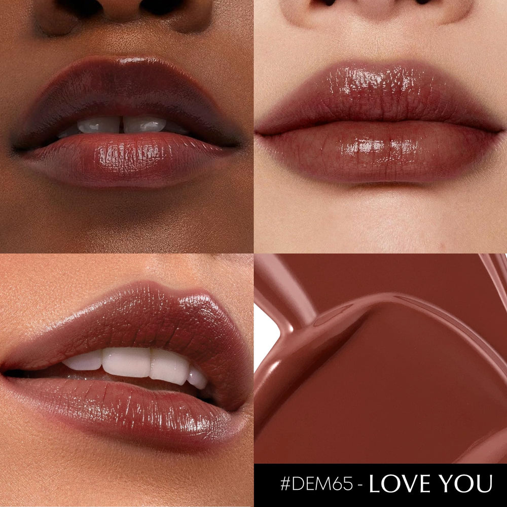 Depuplum Black Berry Lipstick swatches show rich berry shade.