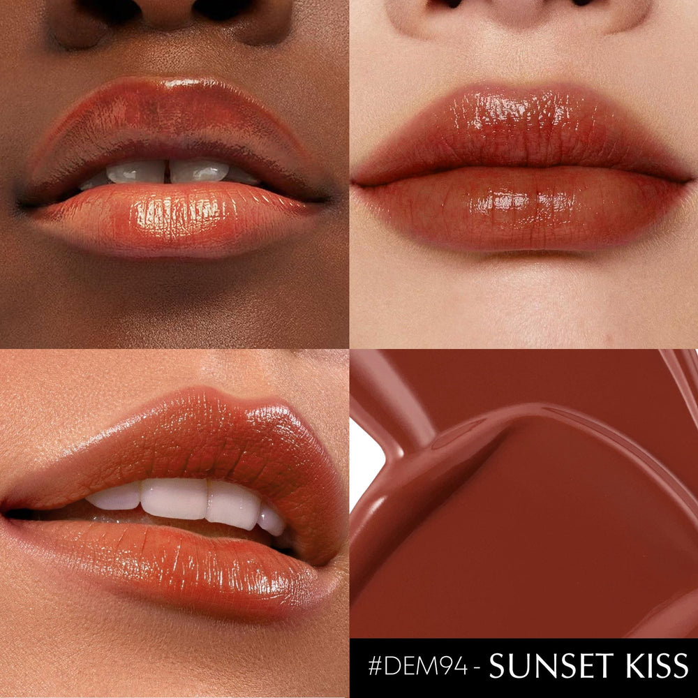 Depuplum brown lipstick close-up with subtle glossy sheen