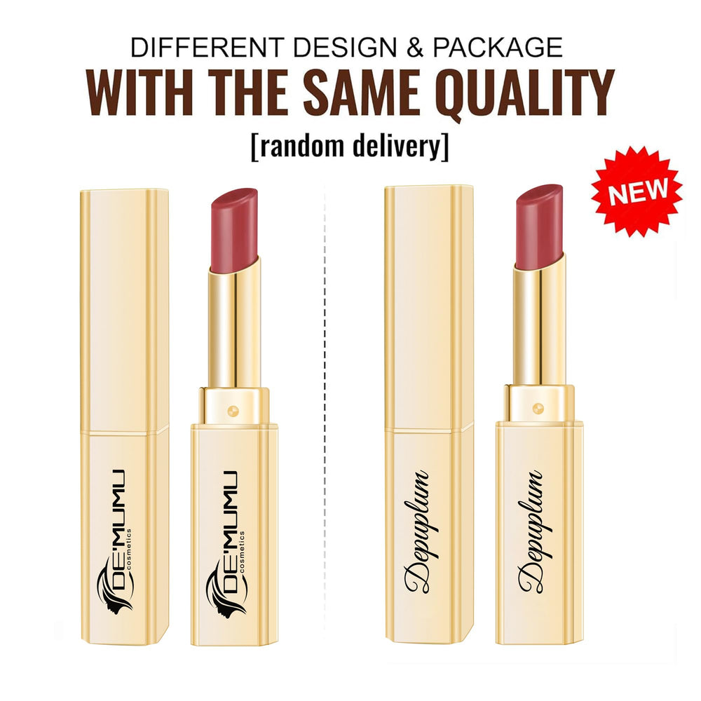 Depuplum lipstick cap design emphasizes eco-friendly packaging.