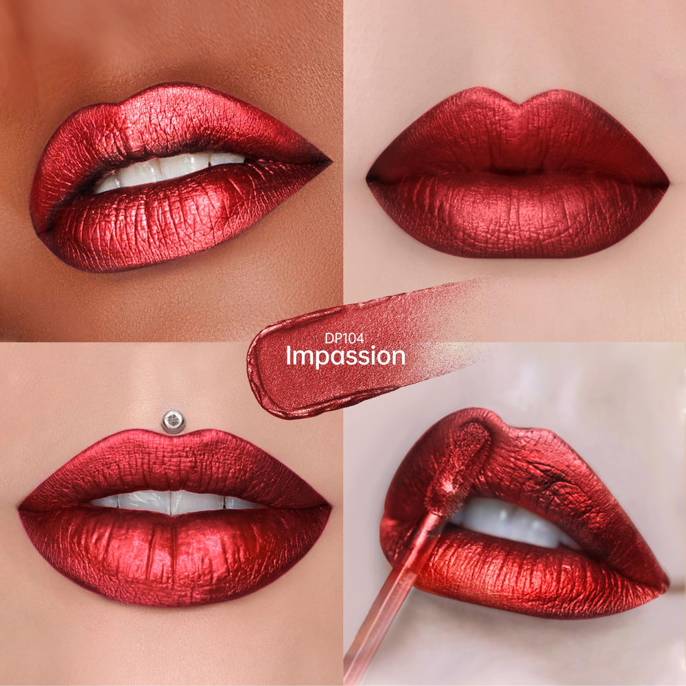 Depuplum DP104 Impassion lip close-up shows silky texture and even color.
