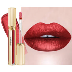 Depuplum DP104 Impassion metallic lipstick tube glowing with luxe shine.