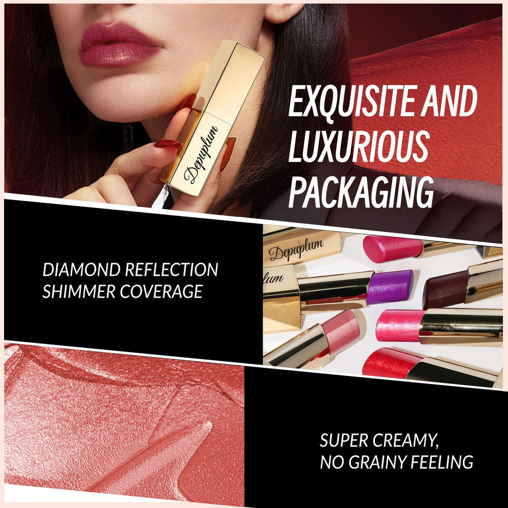Depuplum everyday lip color swatch showing sheer to medium coverage.