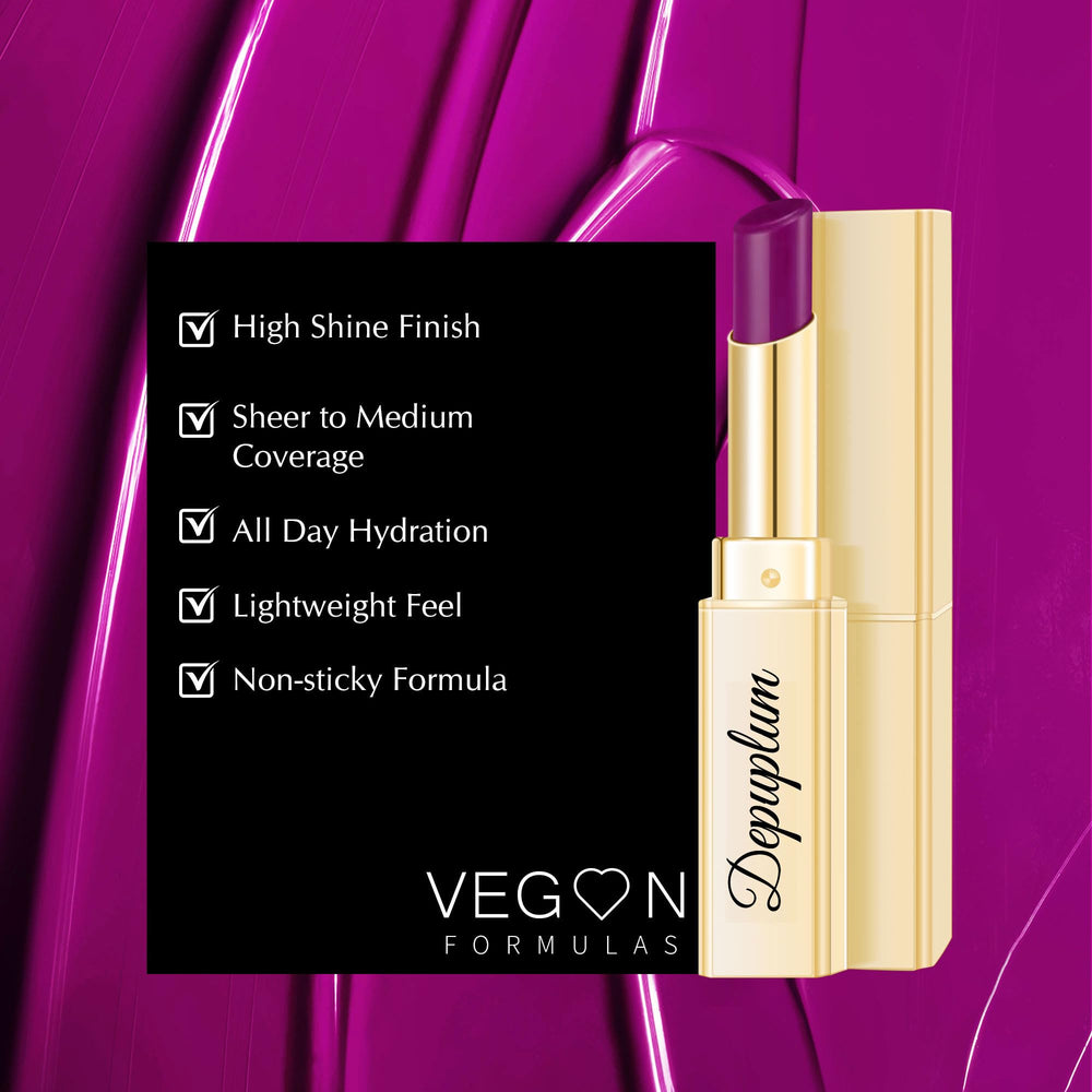 Depuplum gloss shine close-up revealing luxurious lip sheen and moisture.
