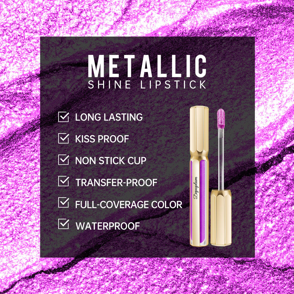 Depuplum satin-smooth lipstick visual 4 showing silky texture and rich color payoff.