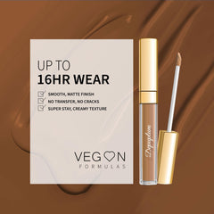 Depuplum vegan formula label highlighting rose oil and Vitamin E benefits.