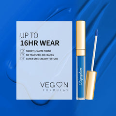 Vegan formula with rose oil for nourished lips.
