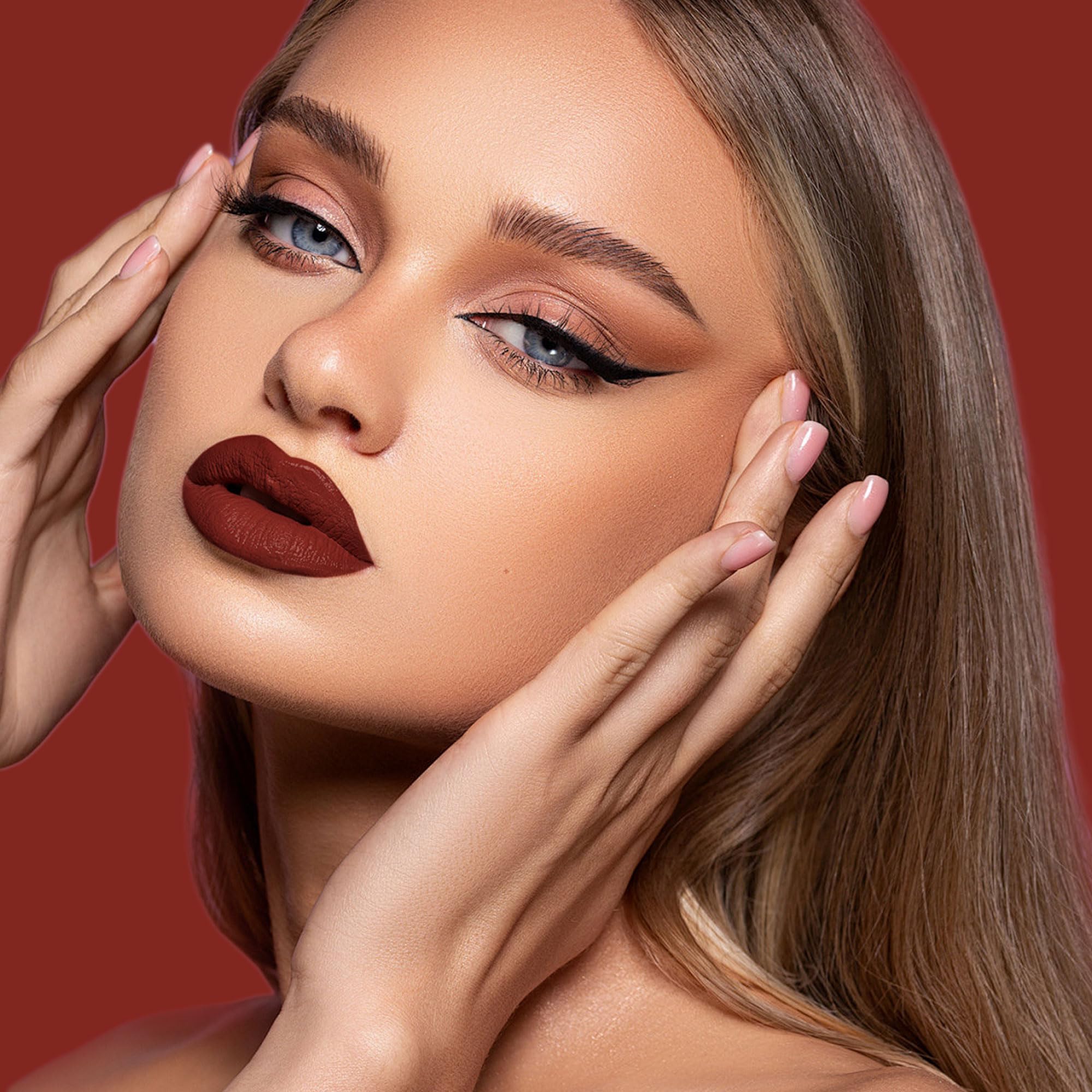 Depuplum Vegan Lipstick with rose oil nourishes lips while you wear