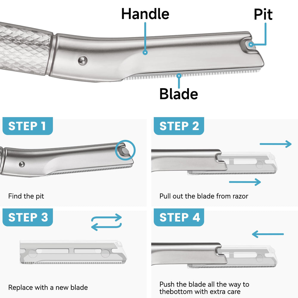 Derloyo blade refill compact size enabling quick changes during grooming.