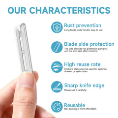 Derloyo stainless steel blades close-up showing durability and sharp edge.