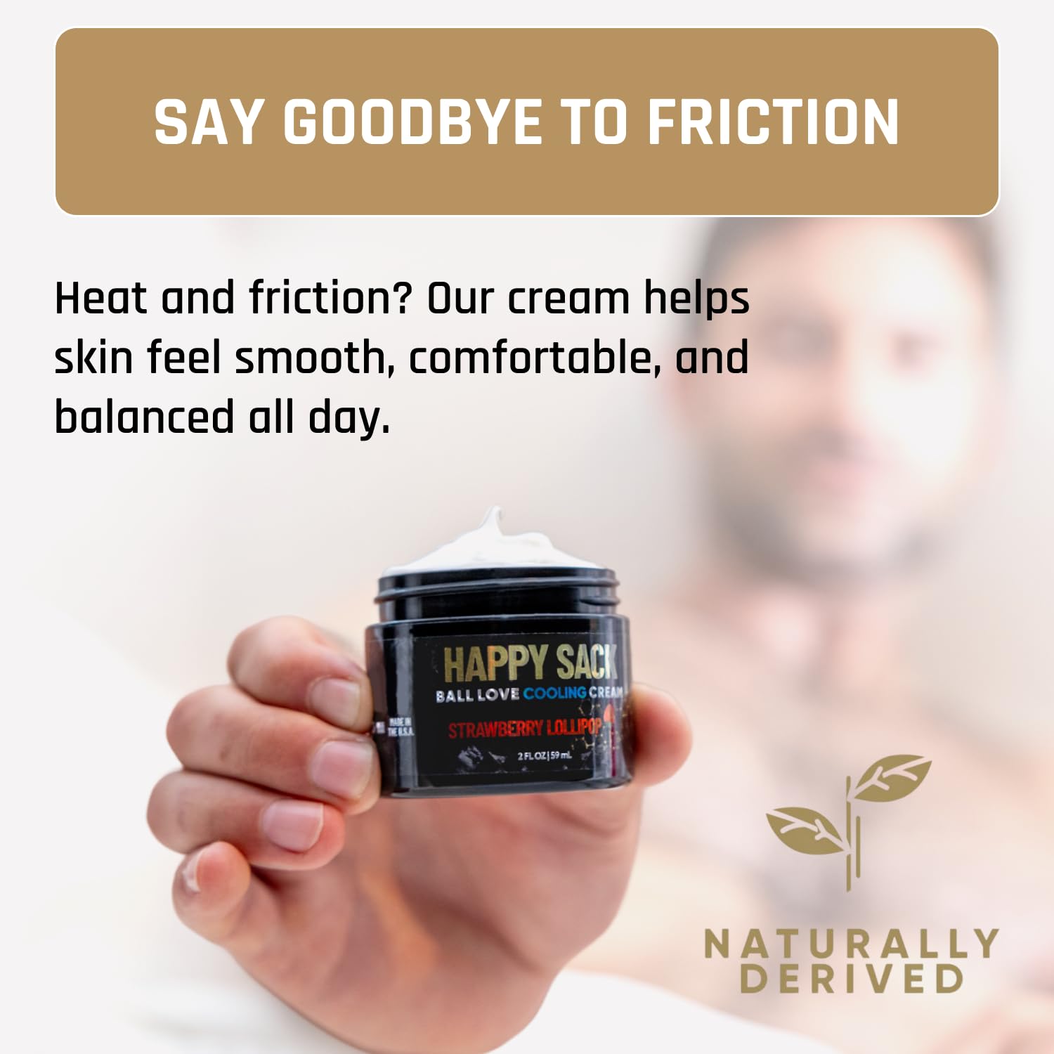 Derm Dude Happy Sack chamomile shows gentle calming care.