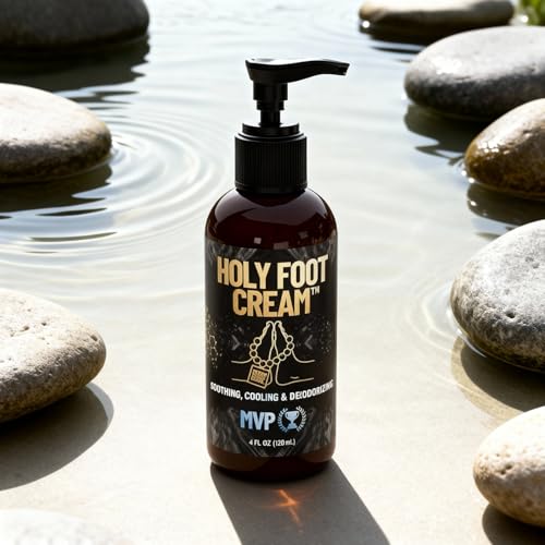 Derm Dude Holy Foot Cream texture swatch demonstrates fast absorption and non-greasy feel.