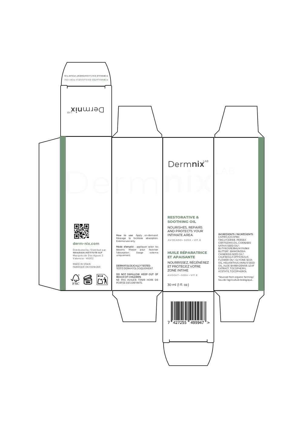 DERM NIX aloe-vera ingredient delivers soothing hydration for intimate skin