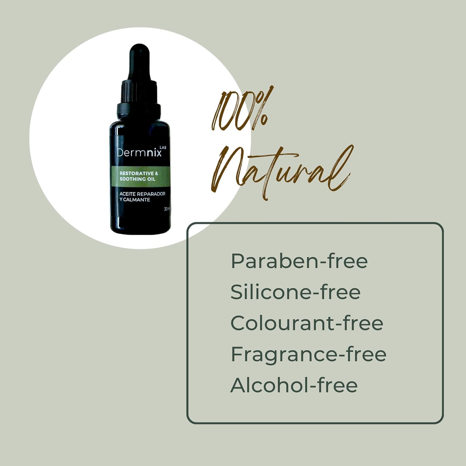DERM NIX jojoba-oil ingredient provides lightweight, gentle skin nourishment
