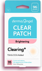 DERMA ANGEL Dark Spot Patches applied to an active pimple for discreet protection