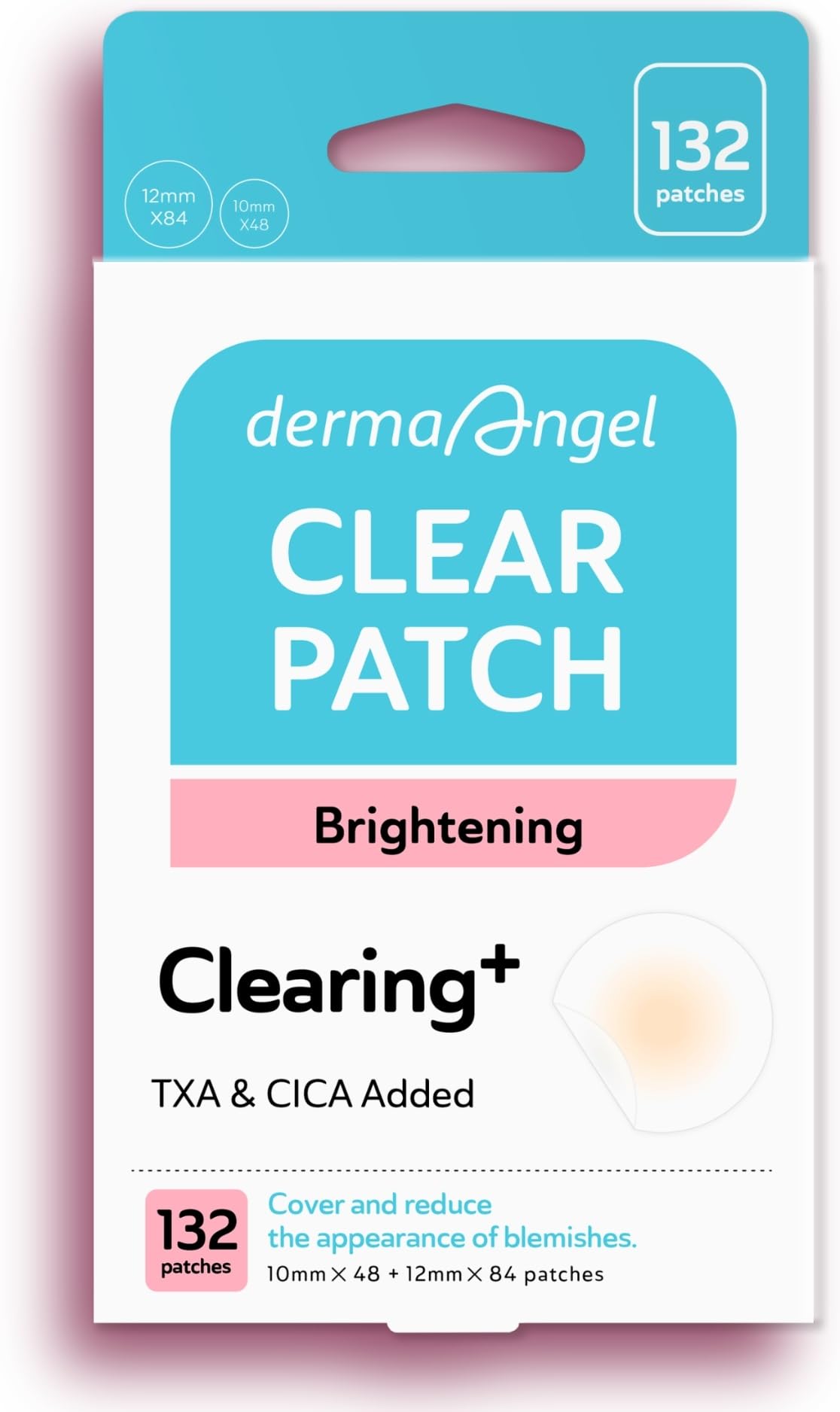 DERMA ANGEL dark spot patches packaging for easy daily use.