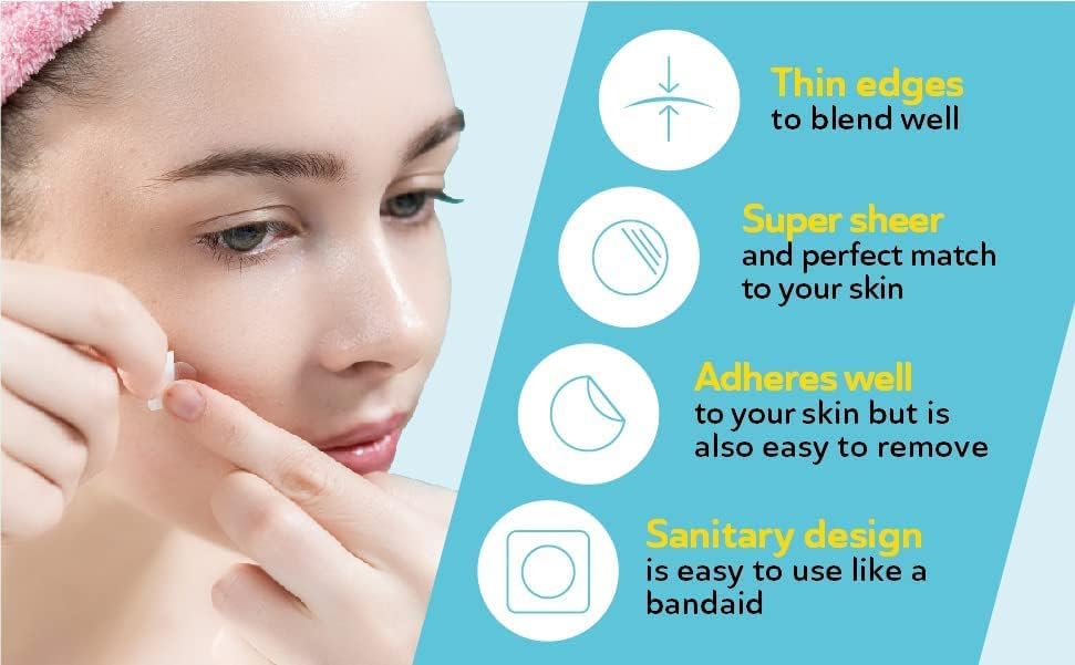 DERMA ANGEL patches come in two sizes for a precise fit.