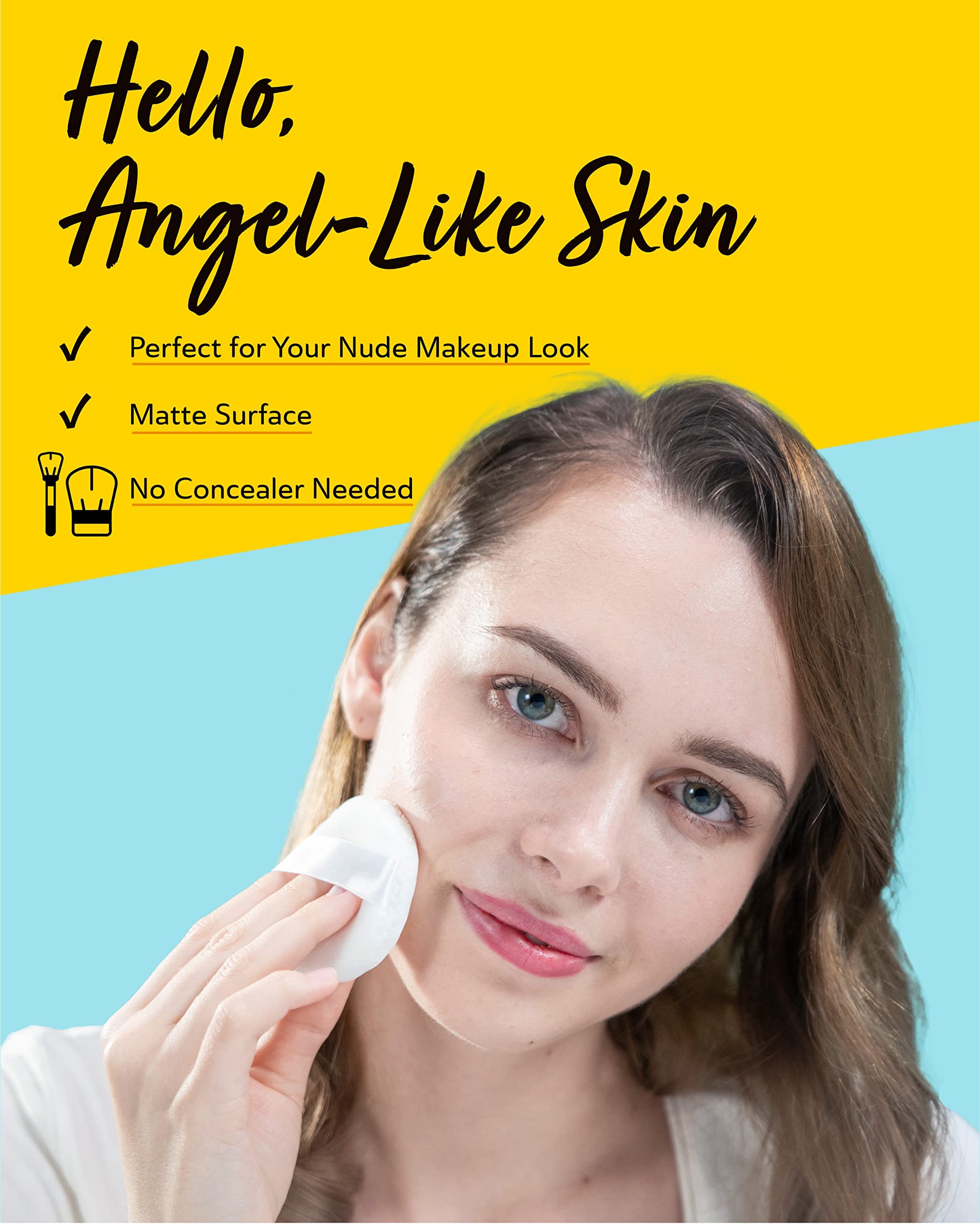 Derma Angel Day patch 10mm blends under makeup for daytime wear.
