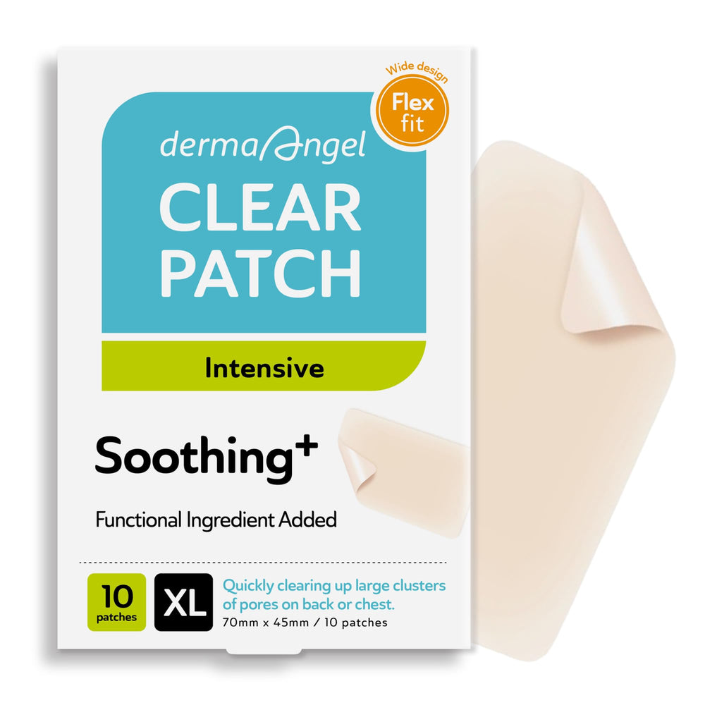 DERMA ANGEL large patch for full-face coverage targets large blemishes with overnight protection.