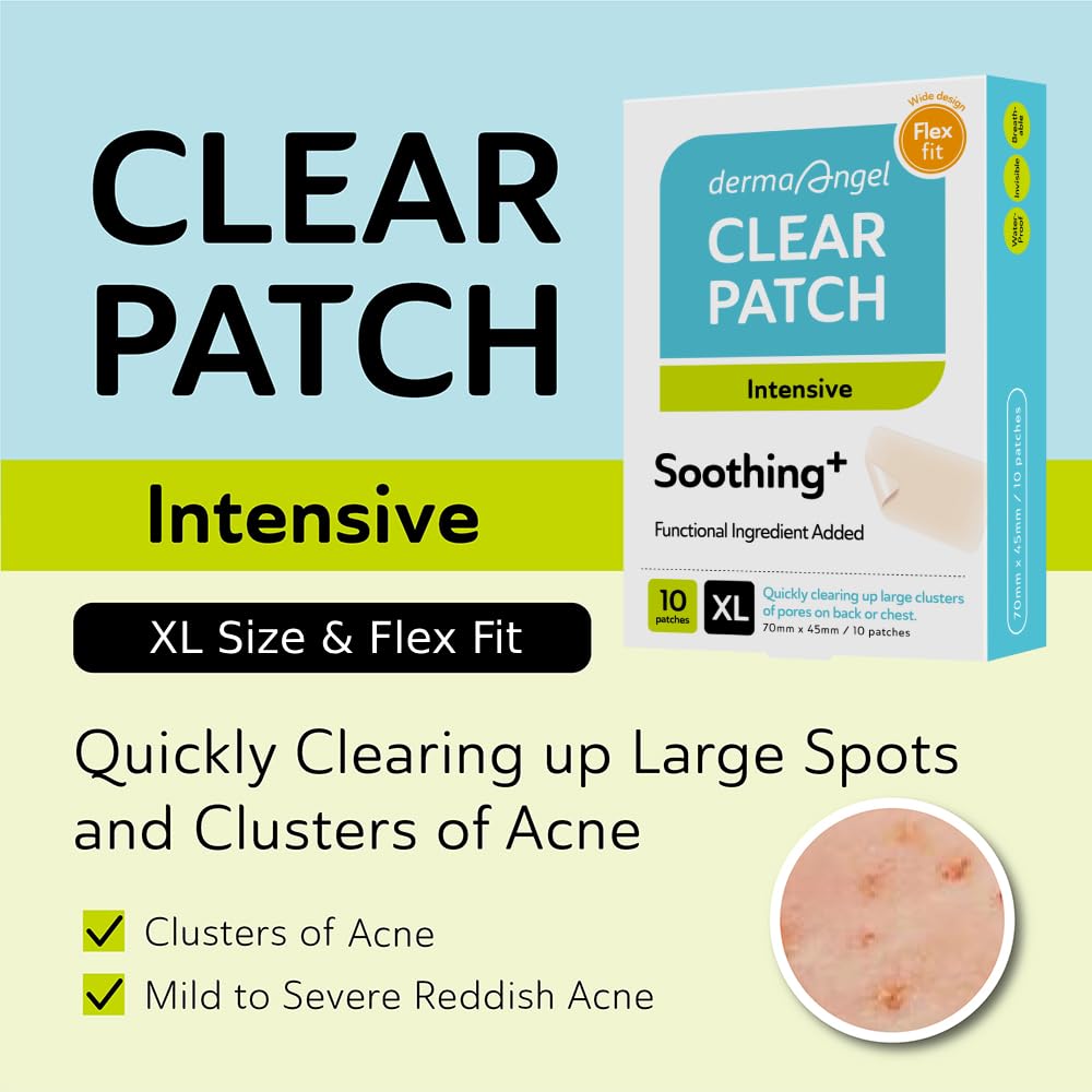 DERMA ANGEL large patch on the nose area provides discreet blemish care.