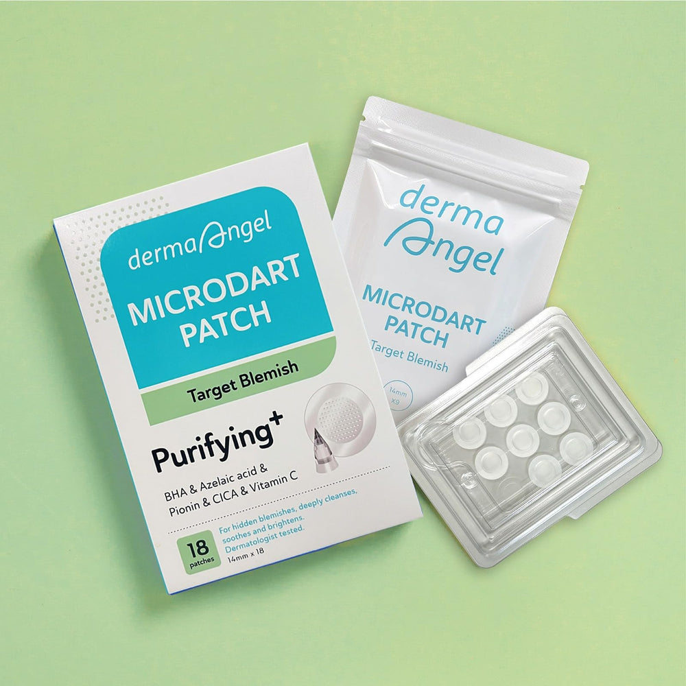 DERMA ANGEL patch with easy adhesion for comfortable, discreet blemish care.