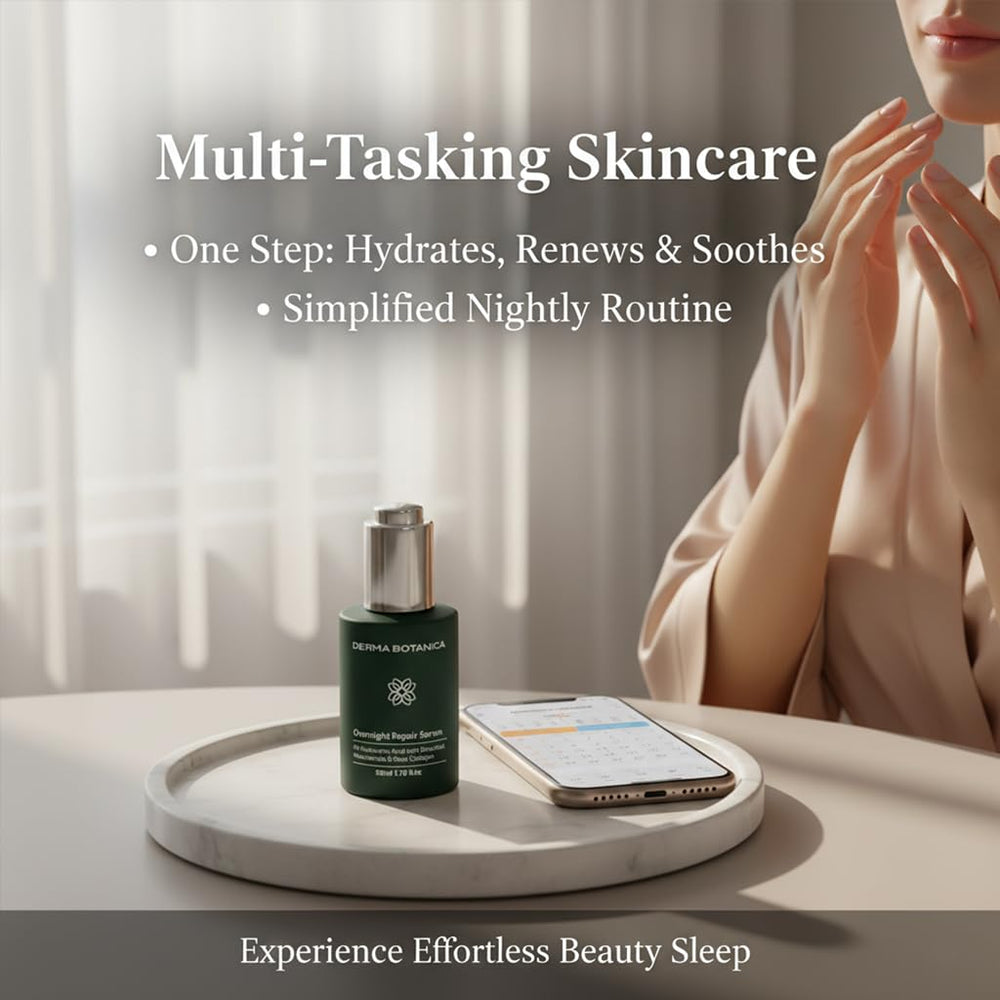 Derma Botanica Sérum Nuit, ingrédients clés, nuits plus sereines et peau renouvelée