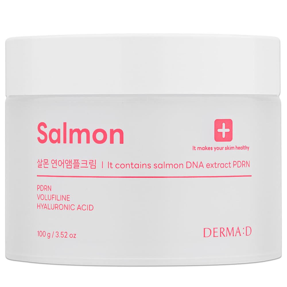 DERMA:D PDRN Ampoule Cream bottle close-up showing rich nighttime hydration