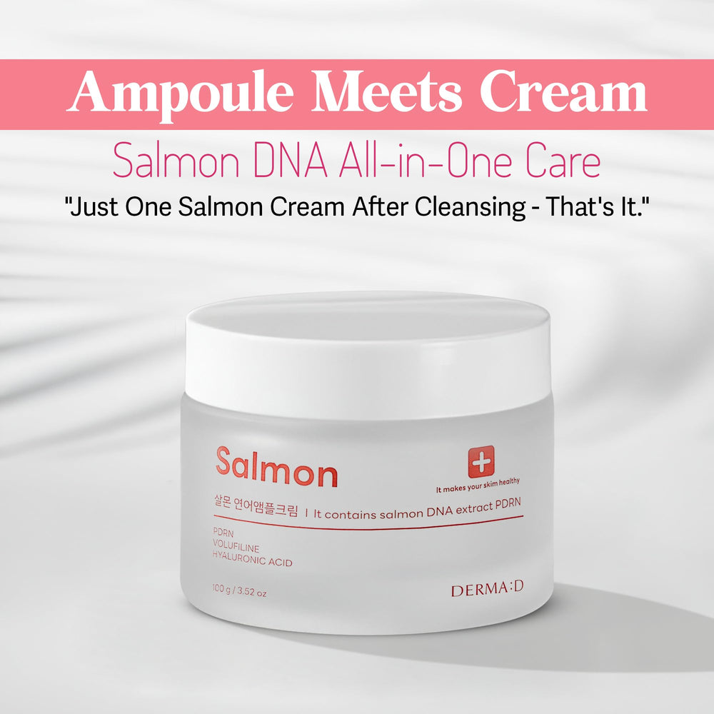 DERMA:D PDRN Ampoule Cream texture swirl highlights deep moisture