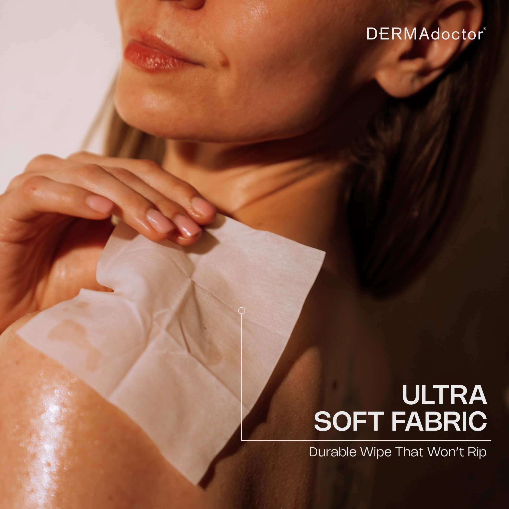 DERMAdoctor deodorant wipes for underarms against sweat and odor.