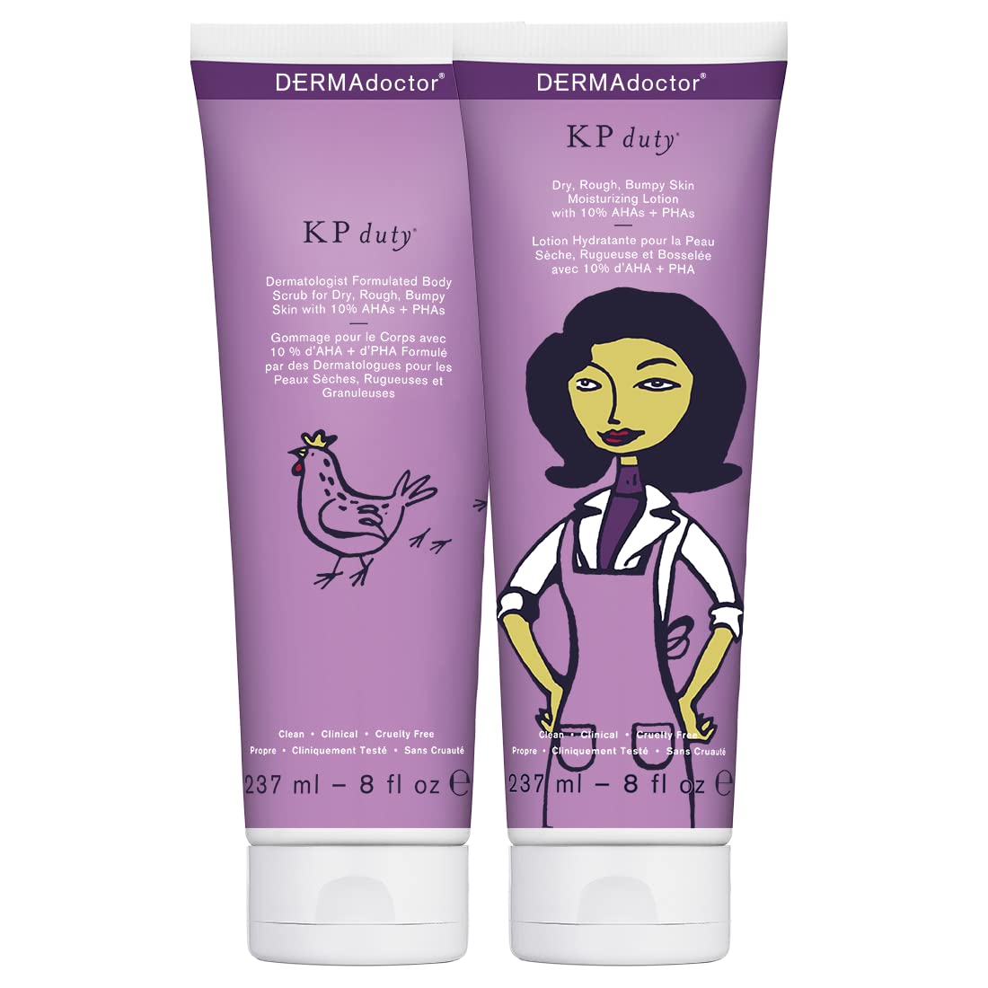 DERMAdoctor KP Bump Eraser label shows 10% AHAs + PHAs.