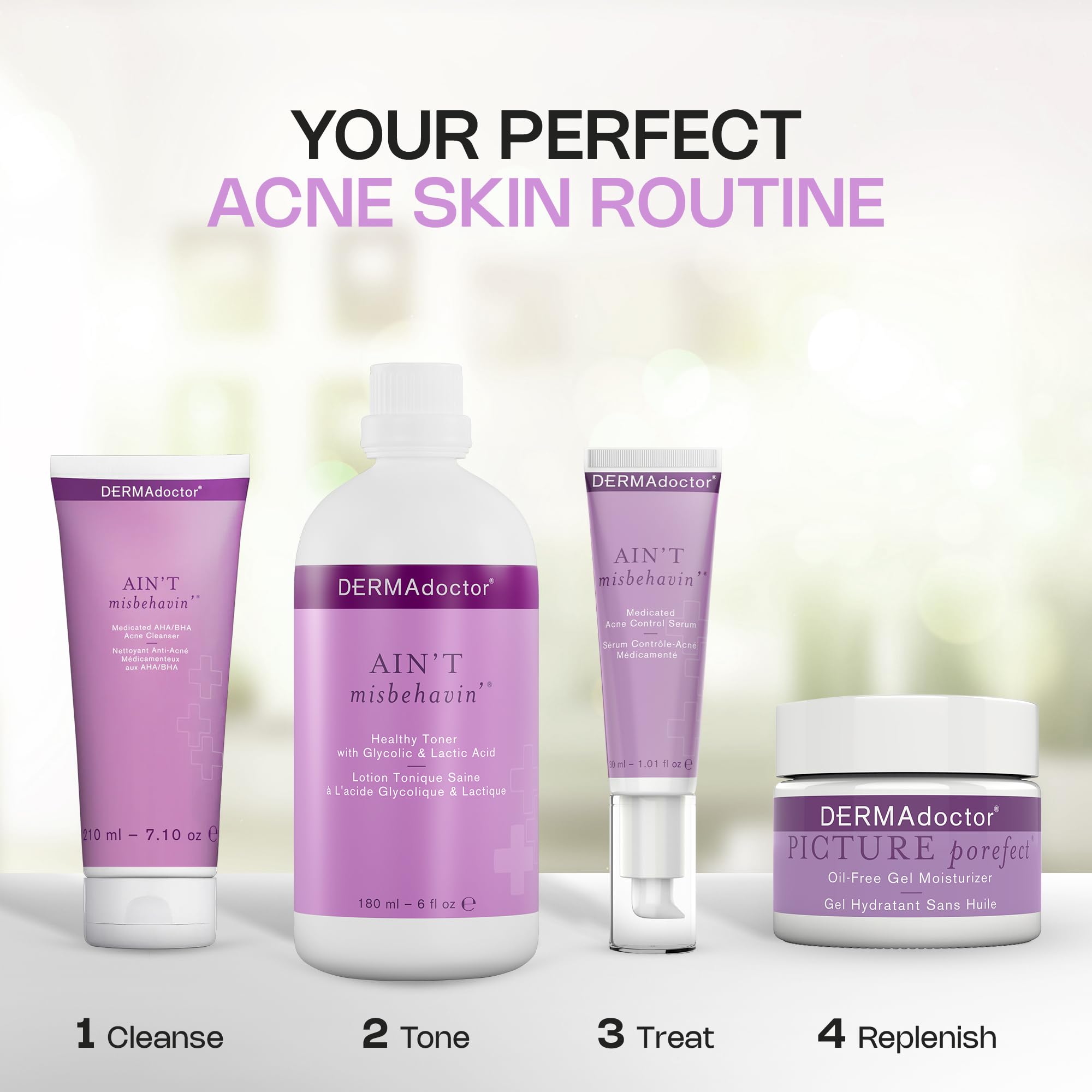 DERMAdoctor packaging box showing dermatologist-formulated skincare