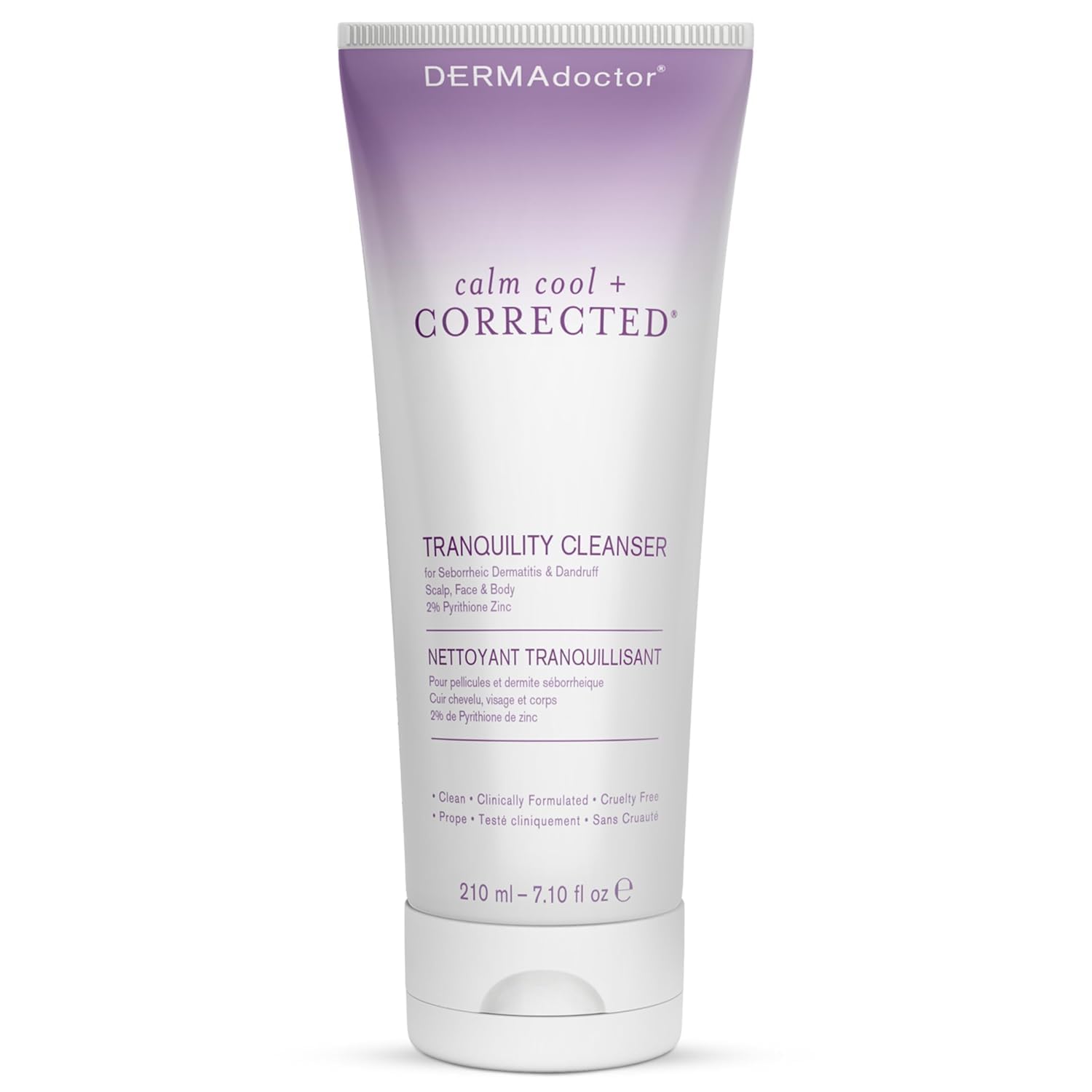 DERMAdoctor Seborrheic Dermatitis Shampoo bottle — gentle care for sensitive skin.