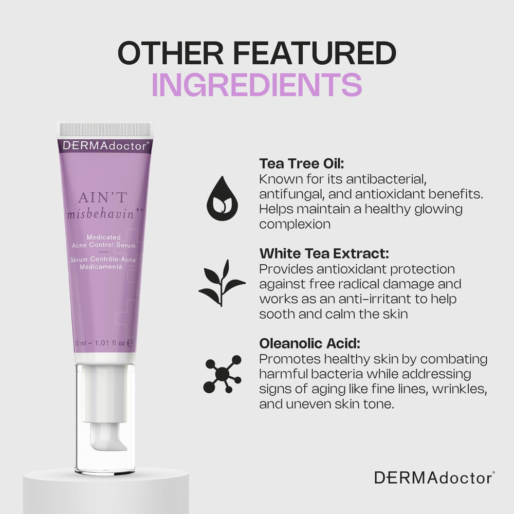 DERMAdoctor Ain't Misbehavin spot treatment on pimples