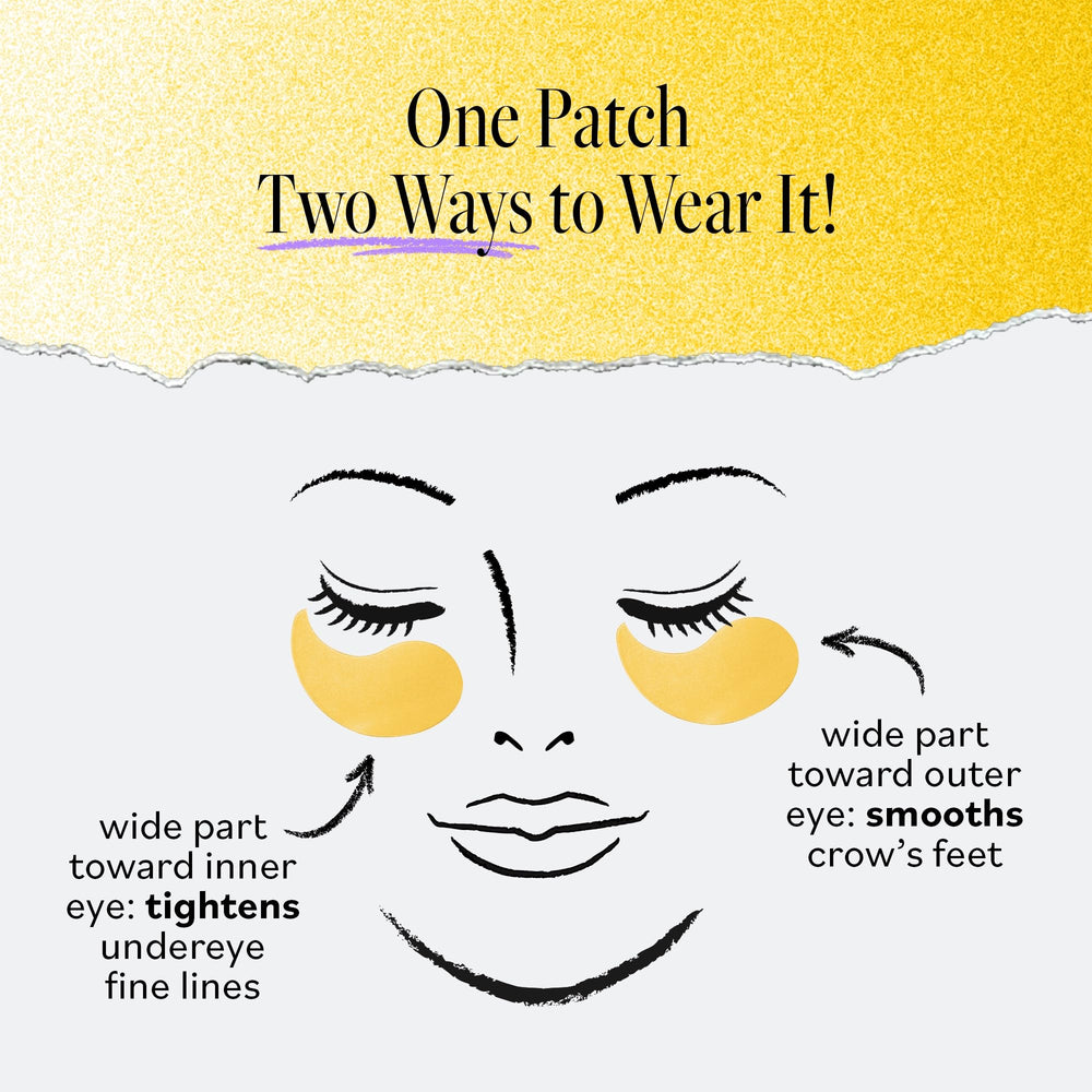 Derma E patches deliver quick hydration for a refreshed morning look.