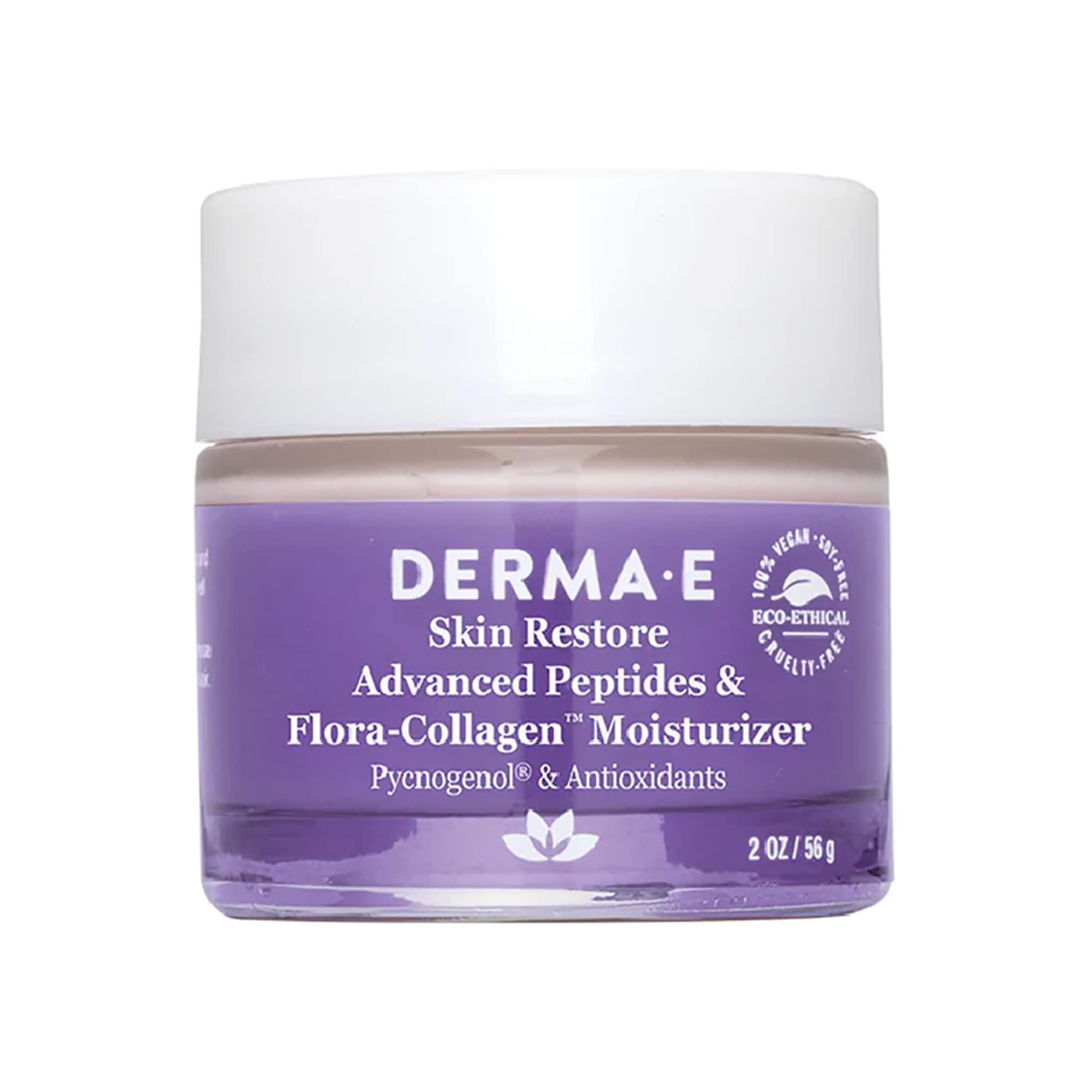 Derma E moisturizer texture swatch showing rich hydration and smoothing feel